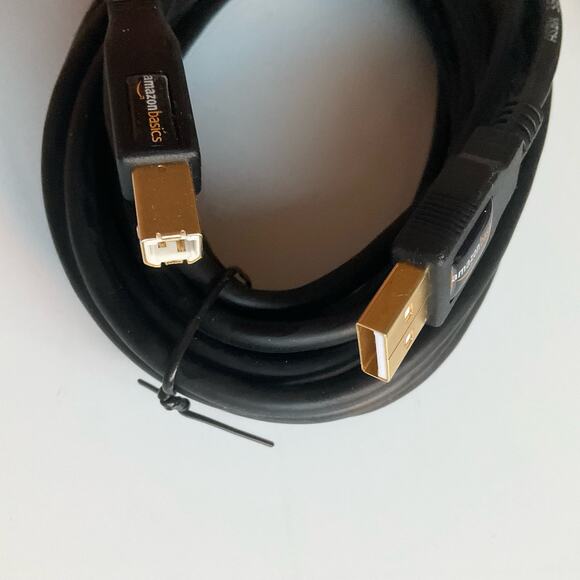 Amazon Basics USB-A to USB-B 2.0 Cable for Printer or External Hard Drive, 16 Ft - Picture 3 of 3